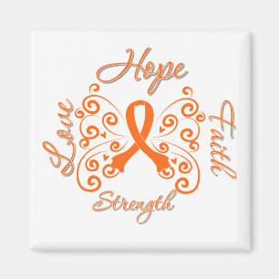 Hope Faith Love Strength Leukaemia Magnet