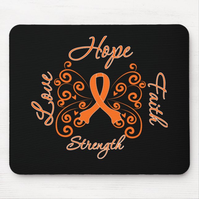 Hope Faith Love Strength Leukaemia Mouse Pad (Front)