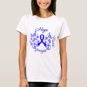 Hope Faith Love Strength Rectal Cancer T-Shirt