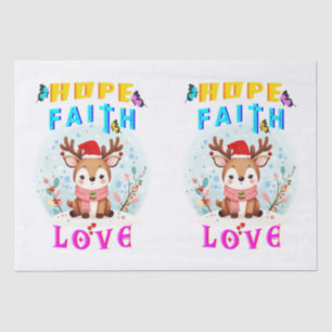 Hope Faith Love Tissue Paper
