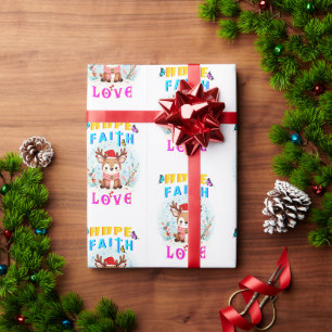 Hope Faith Love Wrapping Paper