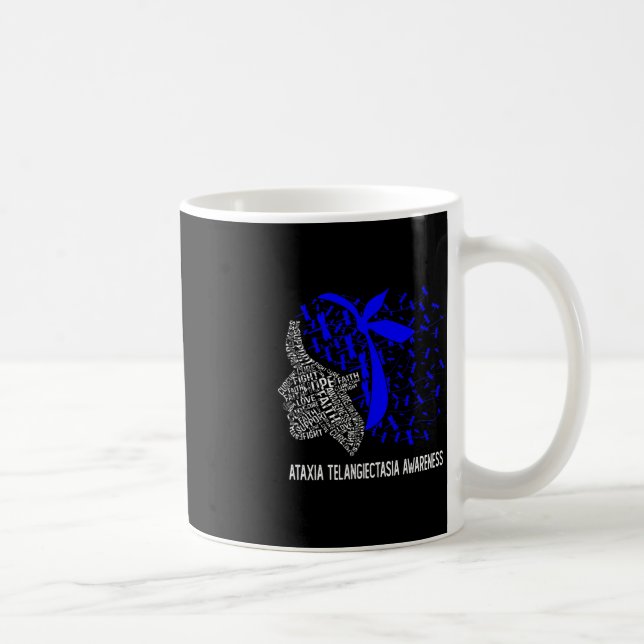 Hope Fight Ataxia Telangiectasia Awareness  Coffee Mug (Right)