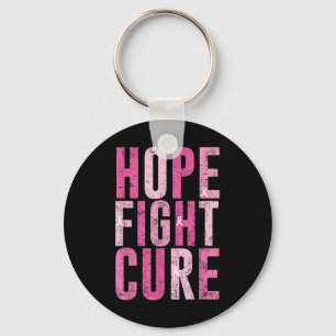 Hope Fight Cure Breast Cancer Awareness Design T-s Key Ring