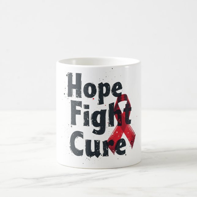 Hope, Fight, Cure Coffee Mug (Center)
