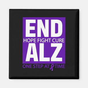 Hope Fight Cure End Heimer Heimerheimers Awareness Magnet