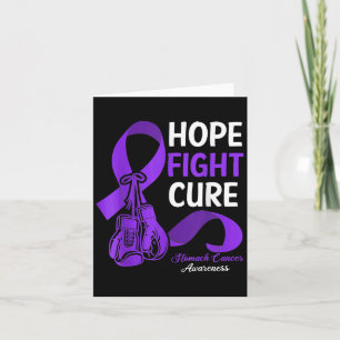 Hope Fight Cure Periwinkle Ribbon Stomach Cancer A Card