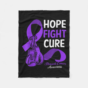 Hope Fight Cure Periwinkle Ribbon Stomach Cancer A Fleece Blanket