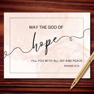 Hope-Filled Blessings – Romans 15 13 Scripture  Postcard