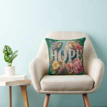 Hope Floral Typography with Birds and Botanical