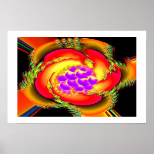 Hope flower floral art poster