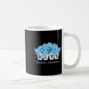 Hope Flowers Bottles Type 1 Diabetes Awareness Day Coffee Mug