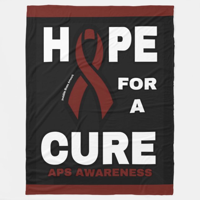 Hope For A Cure...APS Fleece Blanket (Front)