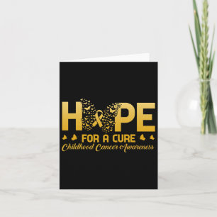 Hope For A Cure Childhood Cancer Awareness Butterf Card