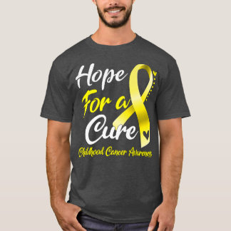 Hope For A Cure Childhood Cancer Awareness T-Shirt