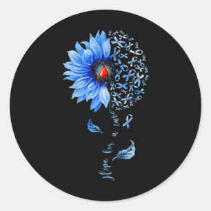 Hope For A Cure Diabetes Awareness Survivor Warrio Classic Round Sticker