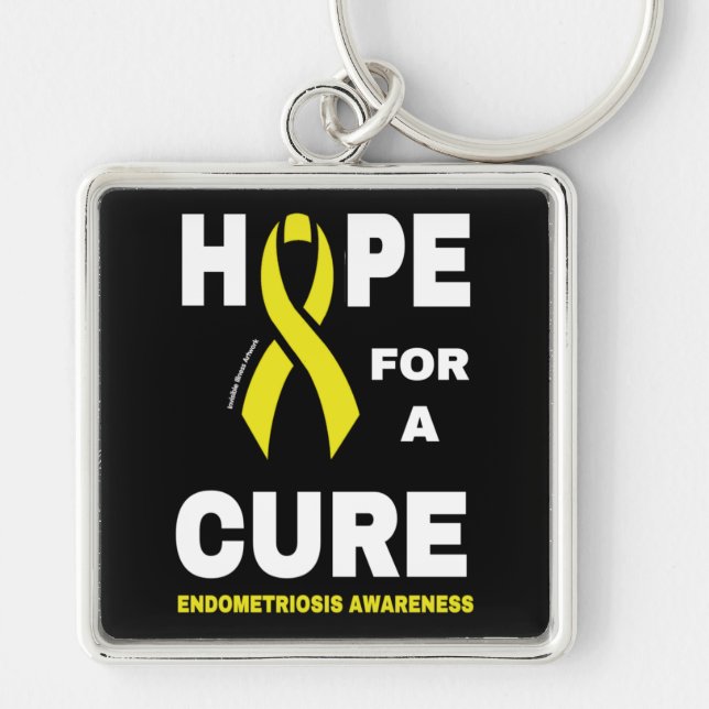 Hope For A Cure...Endometriosis Keychain (Front)