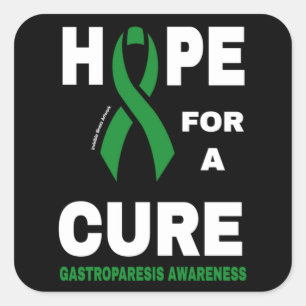 Hope For A Cure...Gastroparesis Square Sticker