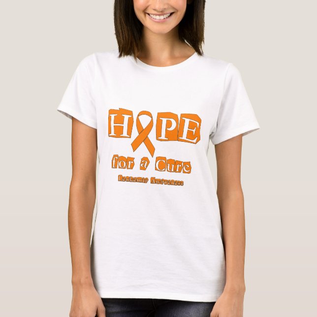 Hope for a Cure - Leukaemia T-Shirt (Front)