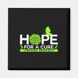 Hope For A Cure Lymphoma Awareness Butterfly 1 Magnet