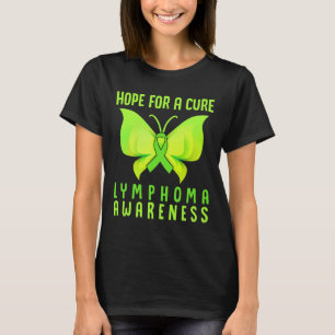 Hope For A Cure Lymphoma Awareness Butterfly T-Shirt