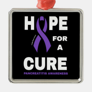 Hope For A Cure...Pancreatitis Metal Ornament
