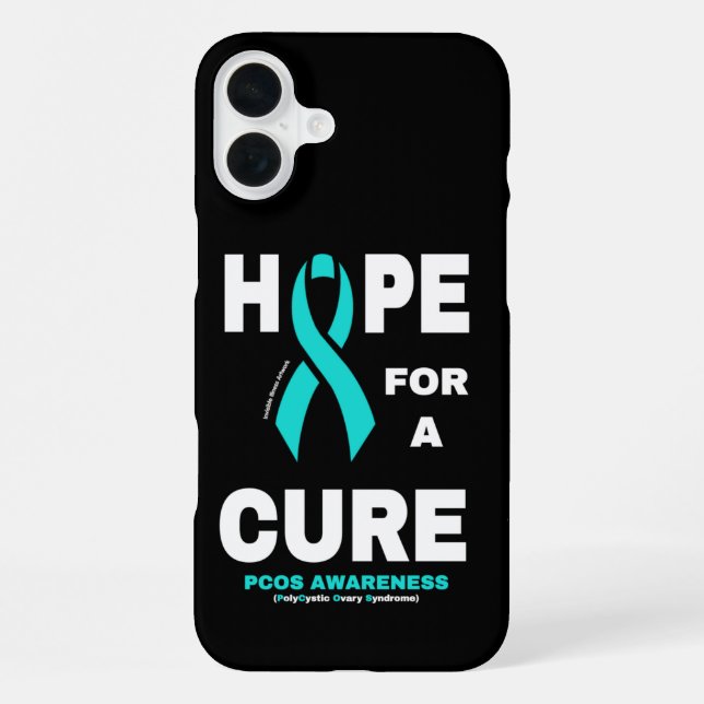 Hope For A Cure...PCOS  iPhone Case (Back)