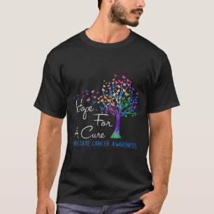 Hope For A Cure Prostate Cancer Awareness Tree Rib T-Shirt