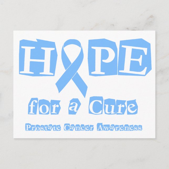 Hope for a Cure - Prostate Cancer Postcard (Front)