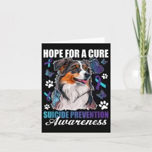 Hope For A Cure Suicide Prevention Awareness Dog & Card
