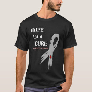 Hope for a Cure/Torn Ribbon...Diabetes T-Shirt