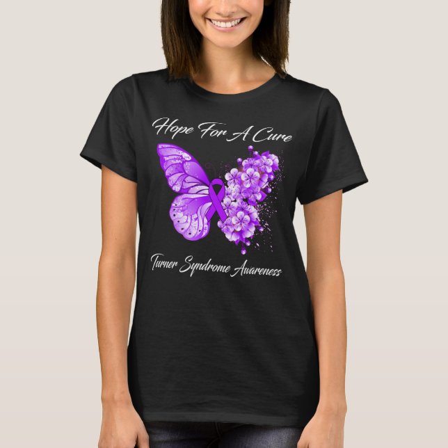 Hope For A Cure Turner Syndrome Awareness T-Shirt (Front)
