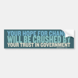 Hope For Change Bumper Sticker