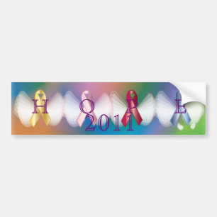 Hope For Childhood Breast Prostate Cancer AIDS Bumper Sticker