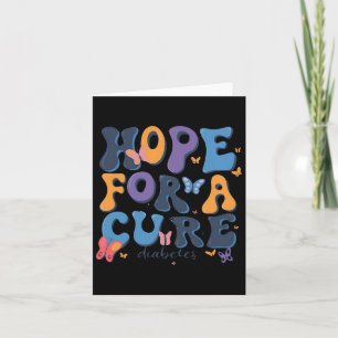 Hope For Cure Diabetes Awareness  Card