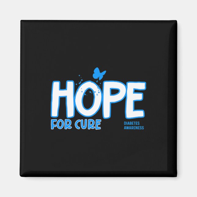 Hope For Cure Diabetes Awareness  Magnet (Front)