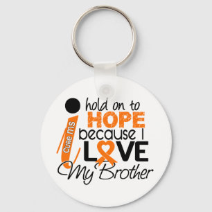 Hope For My Brother MS Multiple Sclerosis Key Ring