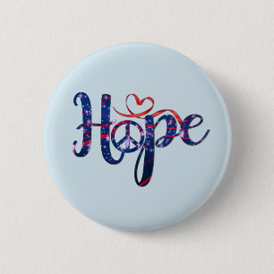 Hope For Peace Buttons