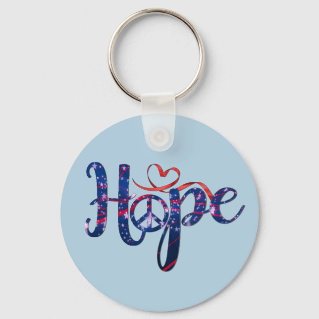 Hope For Peace Key Chain (Front)