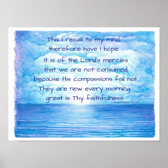 Hope from Lamentations Poster (Front)