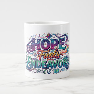 Hope Fuels Endeavours Inspirational T-Shirt Large Coffee Mug