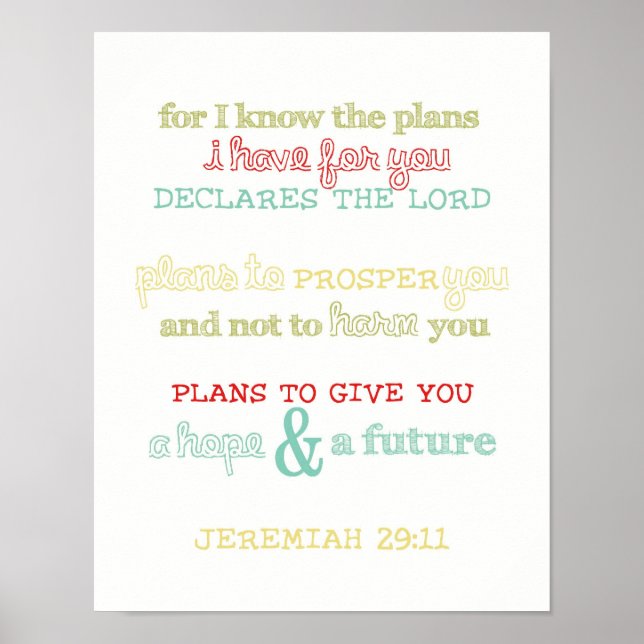 hope & future poster print (Front)