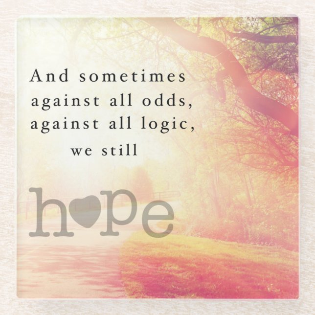 Hope Glass Coaster (Front)