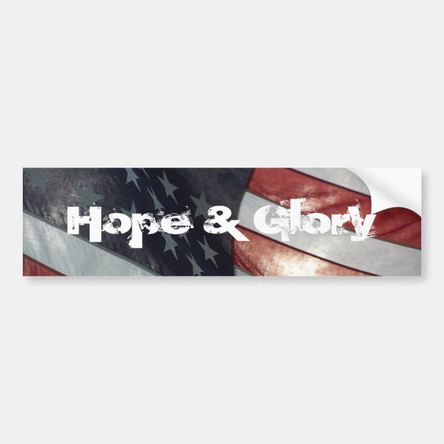 Hope & Glory Bumper Sticker (Front)
