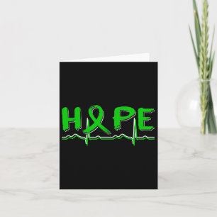 Hope Green Ribbon Kidney Disease Awareness Card