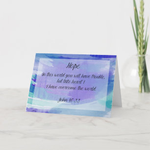 Hope Greeting Card Encouragement Bible Verse