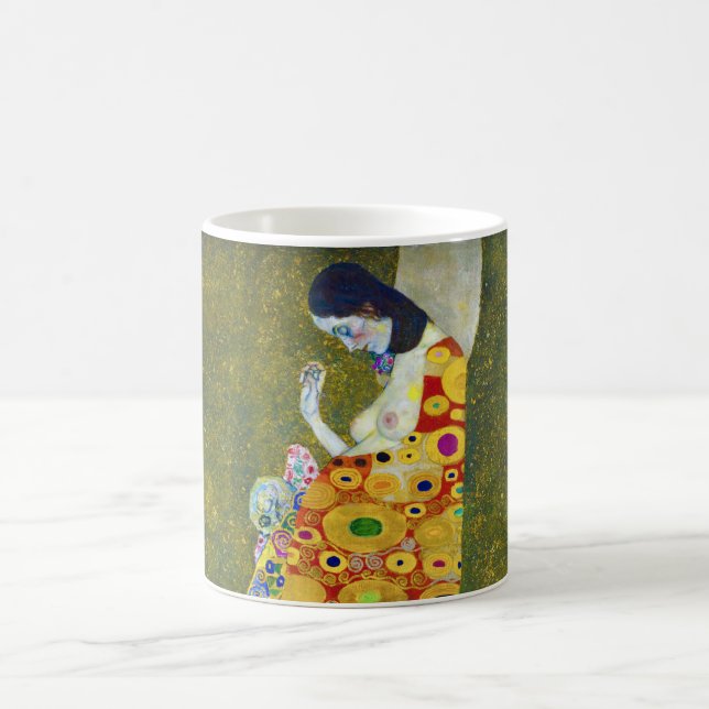 Hope, Gustav Klimt Coffee Mug (Center)