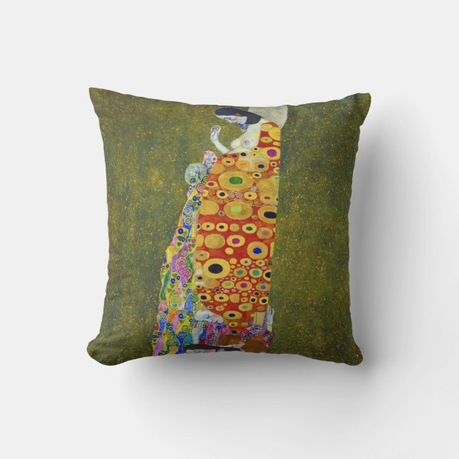 Hope, Gustav Klimt Cushion (Front)