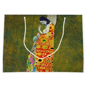 Hope, Gustav Klimt Large Gift Bag