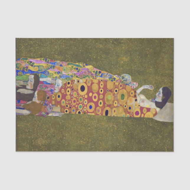 Hope, Gustav Klimt  Tissue Paper (Front)