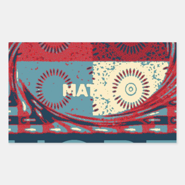 Hope Hakunamatata Lovely Inspirational Edgy vector Rectangular Sticker (Front)